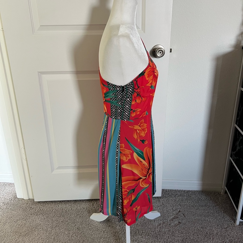 EUC SHEIN Multicolor One-Shoulder Dress 6 - Picture 4 of 10